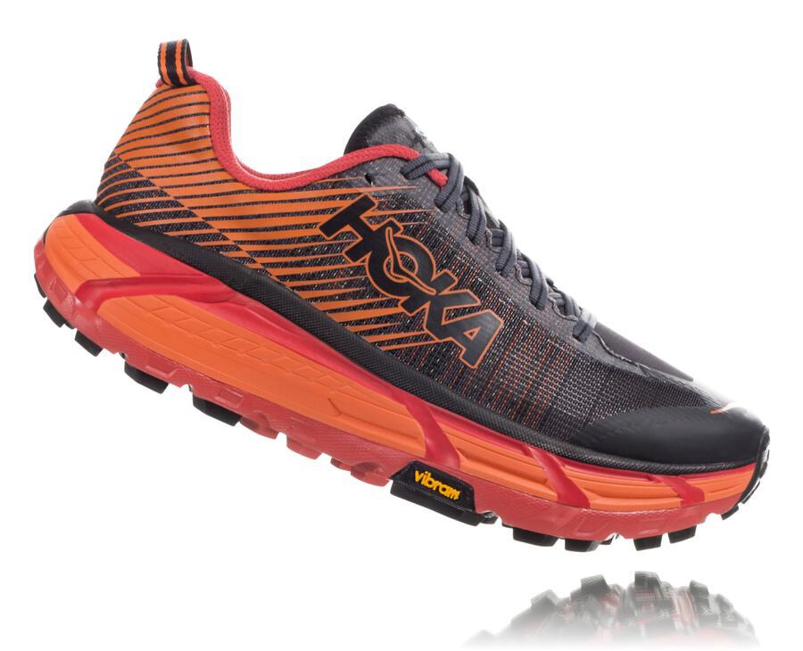 Hoka Australia One One EVO Mafate 2 - Mens Trail Shoes Black/Red - EXJLA-1530